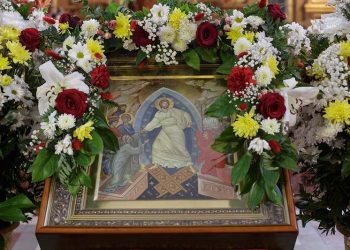Митрополит Варсонофий совершил Божественную литургию в храме Воскресения Христова на Обводном канале