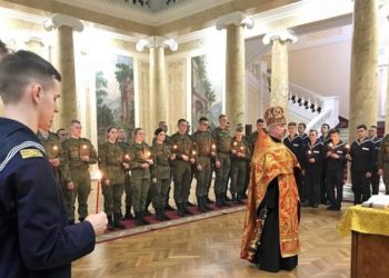 17 апреля 2018 года в ВМА было совершено пасхальное поминовение усопших в праздник Радоницы