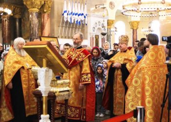 В Кронштадте состоялась встреча мощей святого великомученика Георгия Победоносца