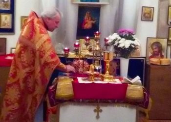 4 мая 2019 года протоиерей Михаил Погиблов совершил Праздничное Пасхальное Богослужение в Введенской часовне